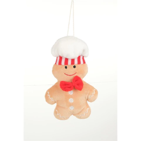 Pingente "Chef de Natal" Bege 11cm
