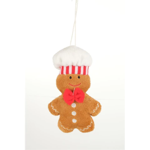 Pingente "Chef de Natal" Marrom 11cm