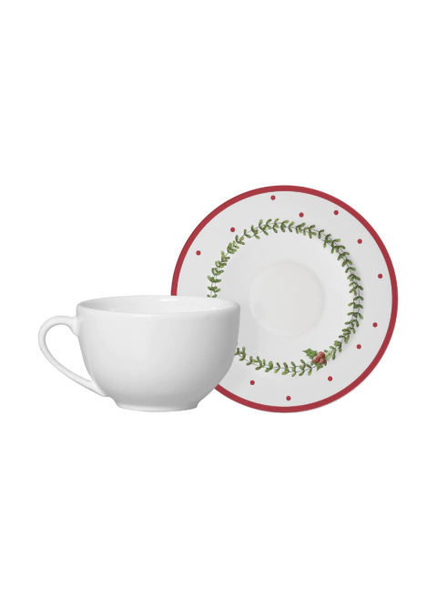 Xícara de Chá C/Pires Natal Encanto 250ml - comprar online