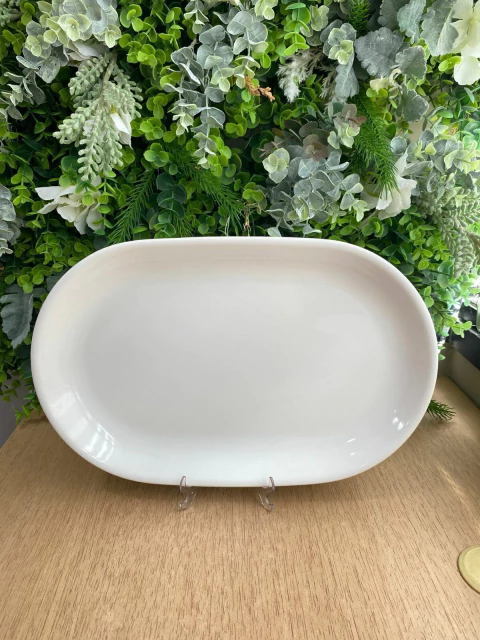 Travessa Média Oval Branca Nova - comprar online