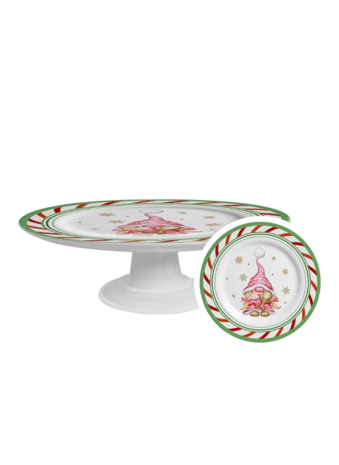 Mini Boleira Natal Duendes Natalinos 21cm