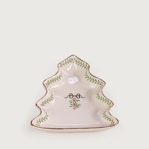 Petisqueira Mini Árvore Guirlanda Encanto Ouro Luxo