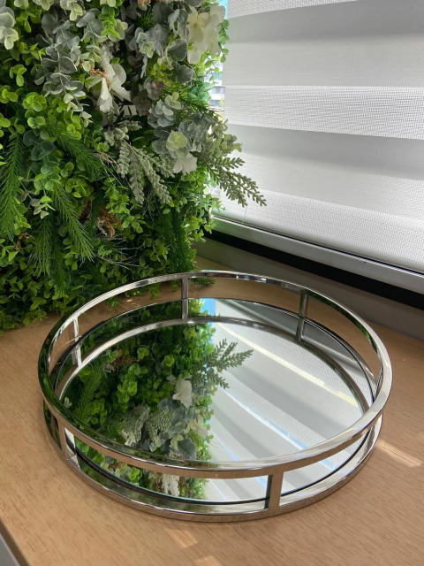 Bandeja Modern Espelhada 6X40X40cm