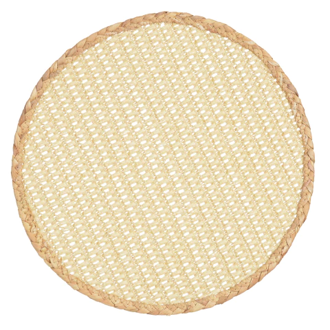 Jogo Americano Redondo em Palha Trançada 38d