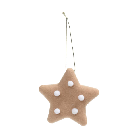 Estrela de Pelúcia Para Decoração 11cm