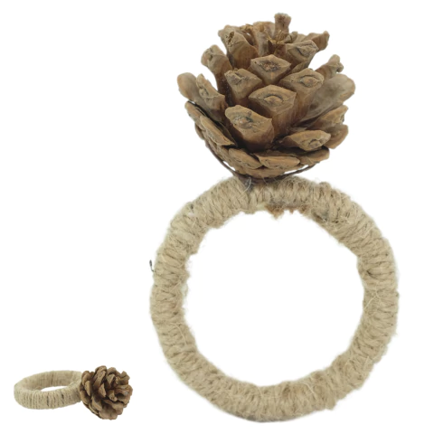 Porta Guardanapo Pinha Rústica