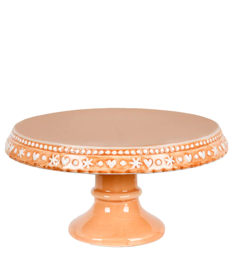 Boleira Floquinhos de Neve em Relevo Terracota