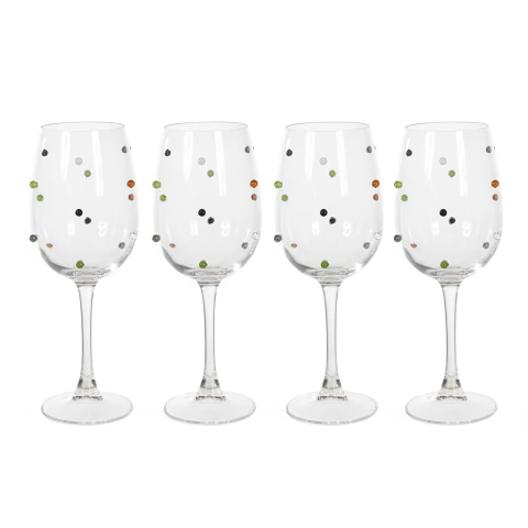 Kit 4 Taças de Vinho Pop Art Color 440ml