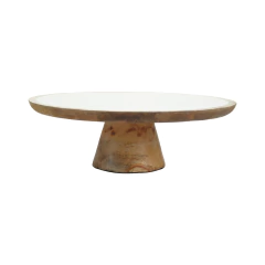 Boleira "Natural Chic" Branca 30cm