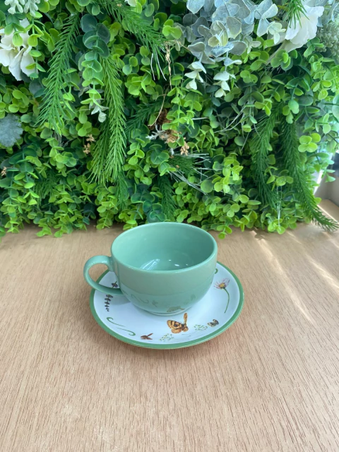 Xícara de Chá com Pires Florescer - comprar online