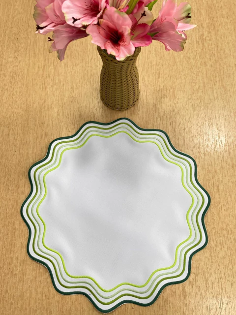 Lugar Americano Trama Solar Verde