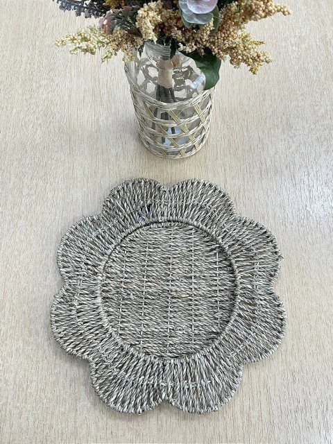 Sousplat Flor de Sisal 32 cm