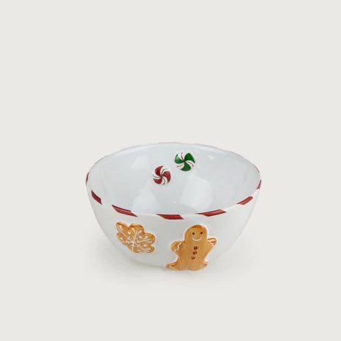 Bowl Gingerbread Joy Luxo