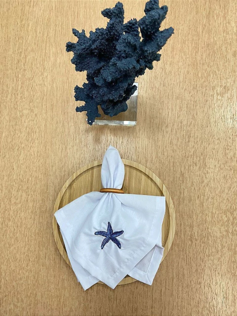 Guardanapo Bordado Maldivas Estrela do Mar