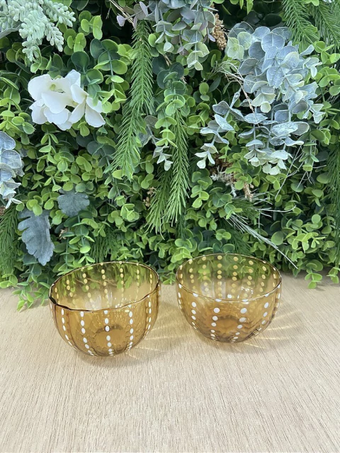 Conjunto de 2 de Bowl Orquidea Amarelo