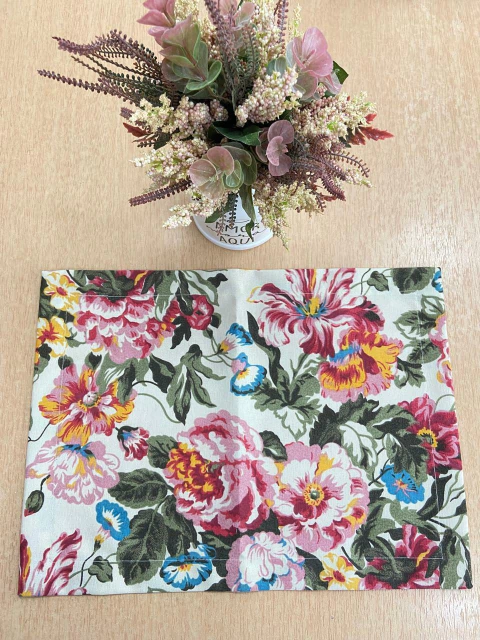 Lugar Americano Florescer Marsala Simples