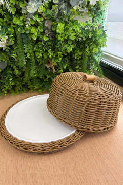 Boleira Alça Bambu (31x13cm)