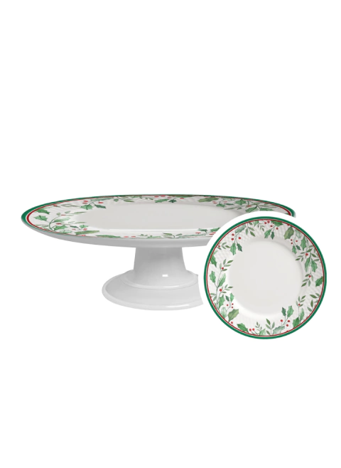 Boleira Média Natal Santa Claus Verde 29cm