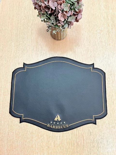 Lugar Americano Bordado Couro Barbecue - comprar online