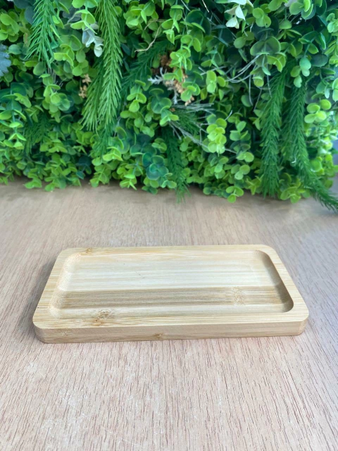 Bandeja Bambu Retangular 20x10x1,5cm - comprar online