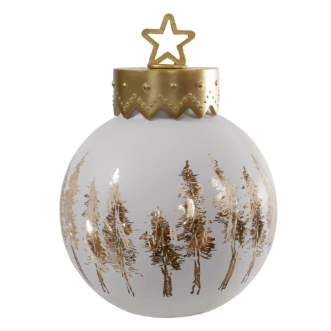 Bola Mágica de Led Dourada 24X17cm