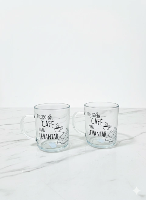 Kit 2 Canecas Café Para Levantar 250ml - comprar online