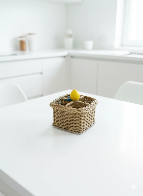 Porta Talher Citrus Limon Com Divisórias Vime - comprar online