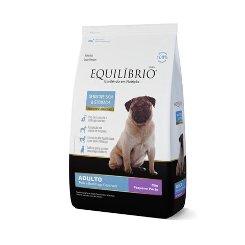 Ração Equilíbrio Sensitive Skin e Stomach para Cães Adultos de Porte Pequeno 7,5KG
