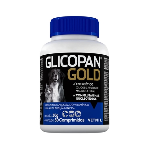 Suplemento Glicopan Gold Vetnil 30 Comprimidos