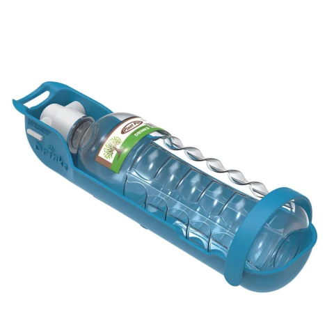 Bebedouro Portátil para Passeio cor Azul Pet Drink Eco 300ml