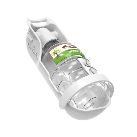 Bebedouro Portátil para Passeio cor Cinza Pet Drink Eco 300ml