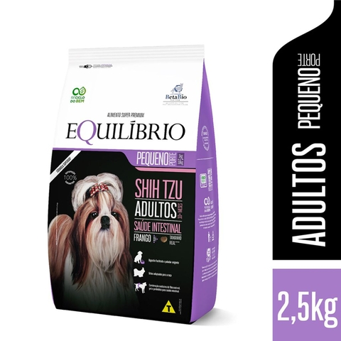 Ração Equilíbrio Shih Tzu para Cães Adultos de Porte Pequeno Sabor Frango 2,5kg