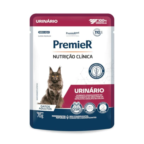 Ração Úmida Premier Nutrição Clínica para Gatos Urinário 70g