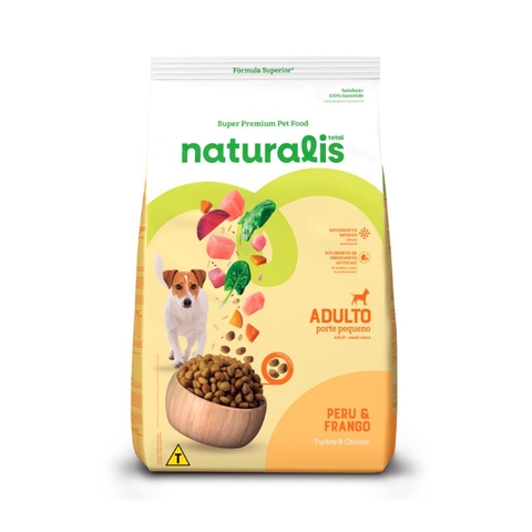 Ração Naturalis para Cães Adultos de Porte Pequeno sabor Peru e Frango 2,5kg