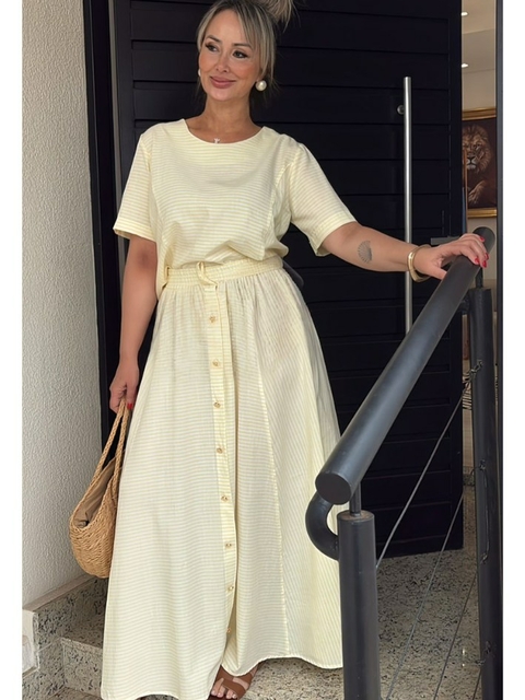 CONJUNTO SAIA LISTRADA - comprar online