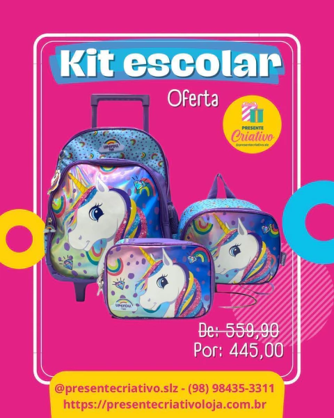 KIT MOCHILA ESCOLAR