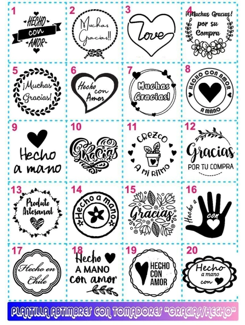 Muchas gracias/Hecho con amor - comprar en línea