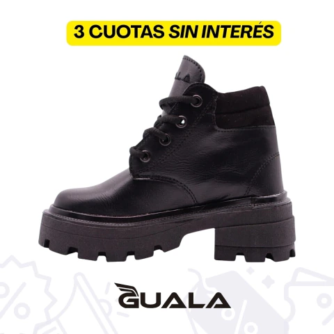 Borcego Guala Niña Cuero Sintético Plataforma