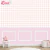 Papel de Parede Xadrez Rosa e Boiserie Sob Medida por m²