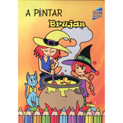 A Pintar Mi Brujas - Colorear
