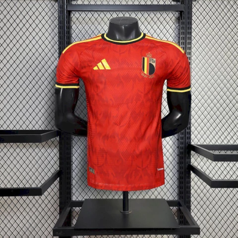 Camisa Seleção Bélgica II 2026 Authentic Versão Jogador Vermelho - Masculina - Copa do Mundo