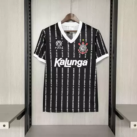 Camisa Retrô Corinthians III 1994 - Preto e Branco - Finta - comprar online