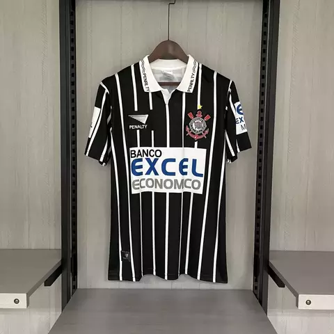 Camisa Retrô Corinthians II 1997 Branco e Preto - Penalty - comprar online