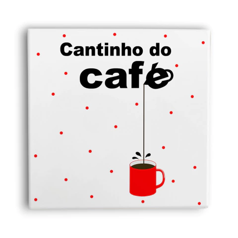 Azulejo Decorativo - Cantinho do Café com Bolinhas Vermelhas | ITsLEJO - comprar online