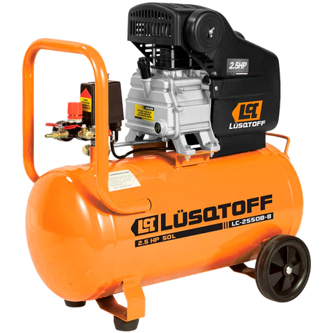 Compresor De Aire 50 Litros Portatil Ruedas 2.5 Hp Lusqtoff - comprar online