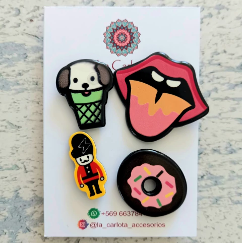 Set Pins Acrílico