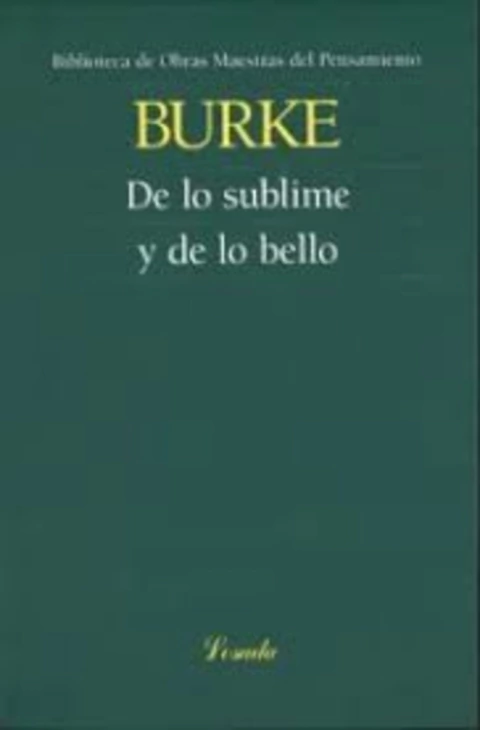 DE LO SUBLIME Y LO BELLO