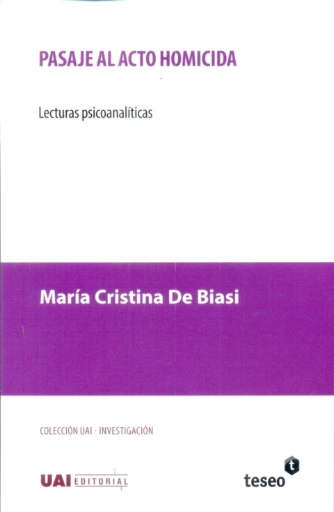 PASAJE AL ACTO HOMICIDA