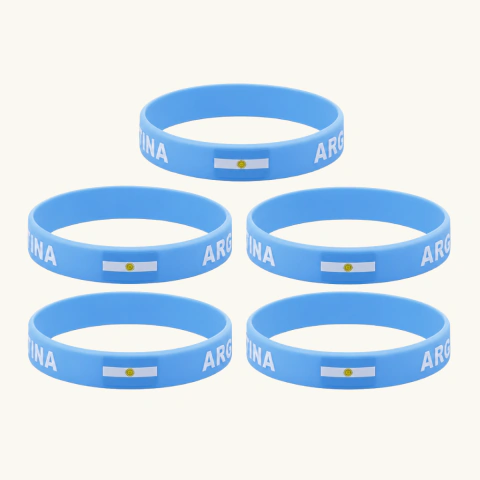 PACK X5 PULSERAS ARGENTINA