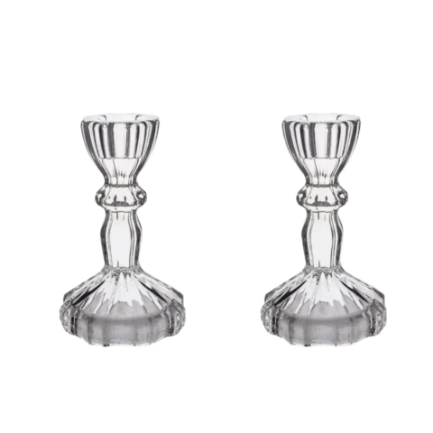 Conjunto de castiçais de Vidro